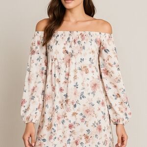 Floral Off-Shoulder Dress